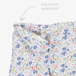 Levi's-Girls' Breezy Blue Floral Twill Shorts | Childrensalon Outlet