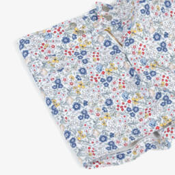 Levi's-Girls' Breezy Blue Floral Twill Shorts | Childrensalon Outlet