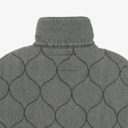 Levi's-Girls Charcoal Padded Denim Jacket | Childrensalon Outlet