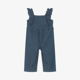 Levi's-Girls Denim Ruffle Jumpsuit | Childrensalon Outlet