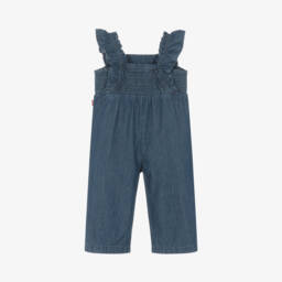 Levi's-Girls Denim Ruffle Jumpsuit | Childrensalon Outlet