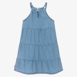 Levi's-Girls Dreamy Blue Denim Frock | Childrensalon Outlet
