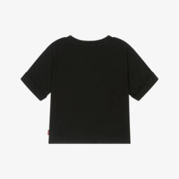 Levi's-Girls Elegant Black Eyelet Tee | Childrensalon Outlet