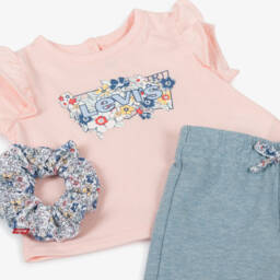 Levi's-Цветочный комплект футболка и джинсы для девочек | Childrensalon Outlet