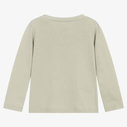 Levi's-Girls Green Cotton Logo Top | Childrensalon Outlet