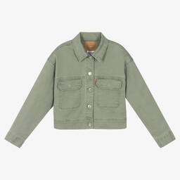 Levi's-Girls Green Denim Jacket | Childrensalon Outlet