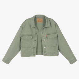 Levi's-Girls Green Denim Jacket | Childrensalon Outlet