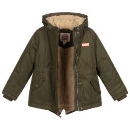 Levi's-Girls Green Padded Coat | Childrensalon Outlet