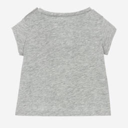 Levi's-تيشيرت أطفال بناتي قطن جيرسي لون رمادي | Childrensalon Outlet