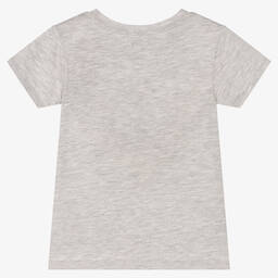 Levi's-Girls Grey Marl Logo T-Shirt | Childrensalon Outlet