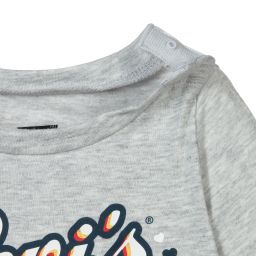 Levi's-Girls Grey Marl Logo Top | Childrensalon Outlet