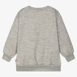 Levi's-Girls Grey & Pink Logo Sweatshirt | Childrensalon Outlet