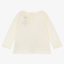 Levi's-Girls Ivory Cotton Heart Print Top | Childrensalon Outlet