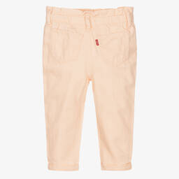 Levi's-Girls Pink Cotton Trousers | Childrensalon Outlet