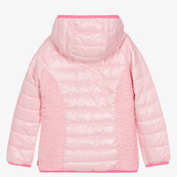 Levi's-Girls Pink Hooded Puffer Jacket | Childrensalon Outlet