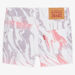 Levi's-Girls Pink & Ivory Shorts | Childrensalon Outlet