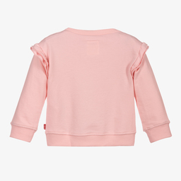 Levi's-Girls Pink Logo Sweatshirt | Childrensalon Outlet