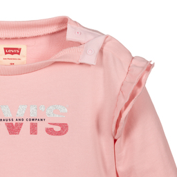 Levi's-Girls Pink Logo Sweatshirt | Childrensalon Outlet