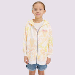 Levi's-Girls Pink Tie-Dye Zip-Up Hoodie | Childrensalon Outlet