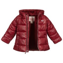 Levi's-Girls Red Padded Coat | Childrensalon Outlet