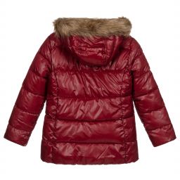 Levi's-Girls Red Puffer Coat | Childrensalon Outlet