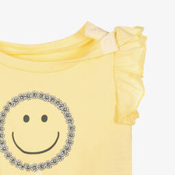 Levi's-Girls Yellow T-Shirt & Blue Shorts Set | Childrensalon Outlet