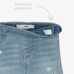 Levi's-Girls Yellow T-Shirt & Blue Shorts Set | Childrensalon Outlet