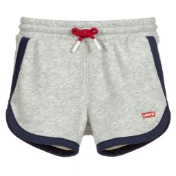Levi's-Серые шорты из меланжевой ткани | Childrensalon Outlet