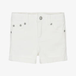 Levi's-Ivory Denim Shorts for Girls | Childrensalon Outlet