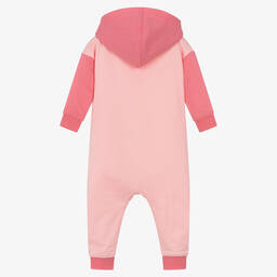 Levi's-Pink Organic Cotton Hooded Romper | Childrensalon Outlet