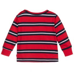 Levi's-Red & Blue Striped Cotton Top | Childrensalon Outlet