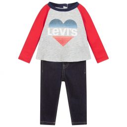 Levi's-Red & Blue Trousers Set | Childrensalon Outlet