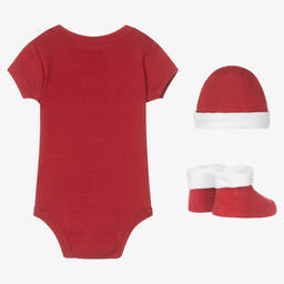 Levi's-Red Cotton Bodyvest Gift Set | Childrensalon Outlet