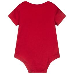 Levi's-Red Cotton Logo Bodyvest | Childrensalon Outlet