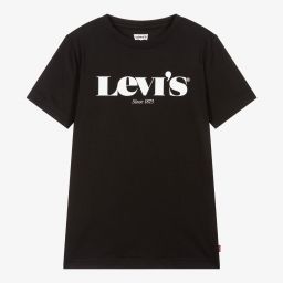 Black hot sale levis tee