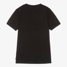 Levi's-Teen Boys Black Organic Cotton T-Shirt | Childrensalon Outlet