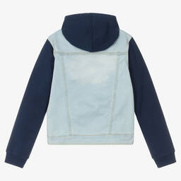Levi's-Голубая джинсовая куртка с капюшоном | Childrensalon Outlet