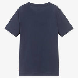 Levi's-تيشيرت تينز ولادي قطن عضوي لون كحلي | Childrensalon Outlet