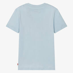 Levi's-تيشيرت قطن عضوي لون أزرق فاتح للمراهقين | Childrensalon Outlet