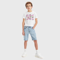 Levi's-Голубые джинсовые шорты зауженного кроя | Childrensalon Outlet