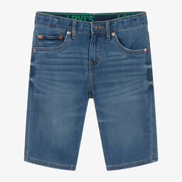 Levi's-Teen Boys Blue Slim Fit Denim Shorts | Childrensalon Outlet