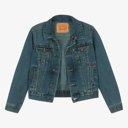 Levi's-Teen Boys Blue Washed Denim Jacket | Childrensalon Outlet
