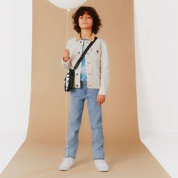 Levi's-Кремовая джинсовая куртка для мальчиков-подростков | Childrensalon Outlet
