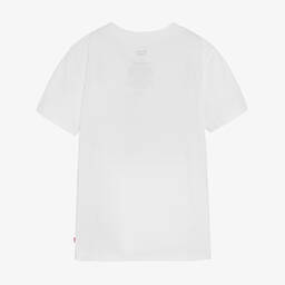 Levi's-Teen Boys White 501 Logo T-Shirt | Childrensalon Outlet