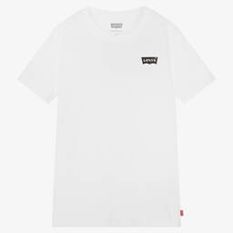 Levi's-Белая хлопковая футболка для мальчиков-подростков | Childrensalon Outlet