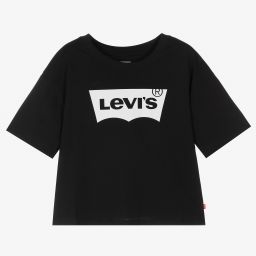 Levi's-Черный укороченный топ для девочек-подростков | Childrensalon Outlet