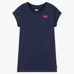 Levi's-Синяя хлопковая футболка | Childrensalon Outlet