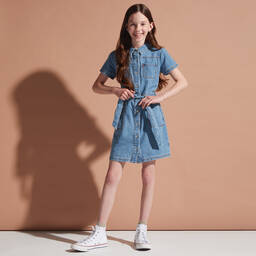 Levi's-Teen Girls Blue Denim Dress | Childrensalon Outlet