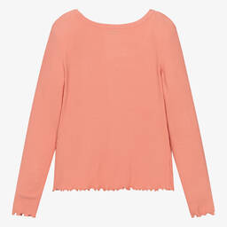 Levi's-Teen Girls Orange Viscose Jersey Ribbed Top | Childrensalon Outlet