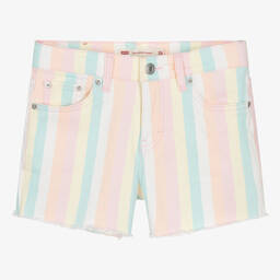 Levi's-Teen Girls Pink Cotton Girlfriend Shorts | Childrensalon Outlet